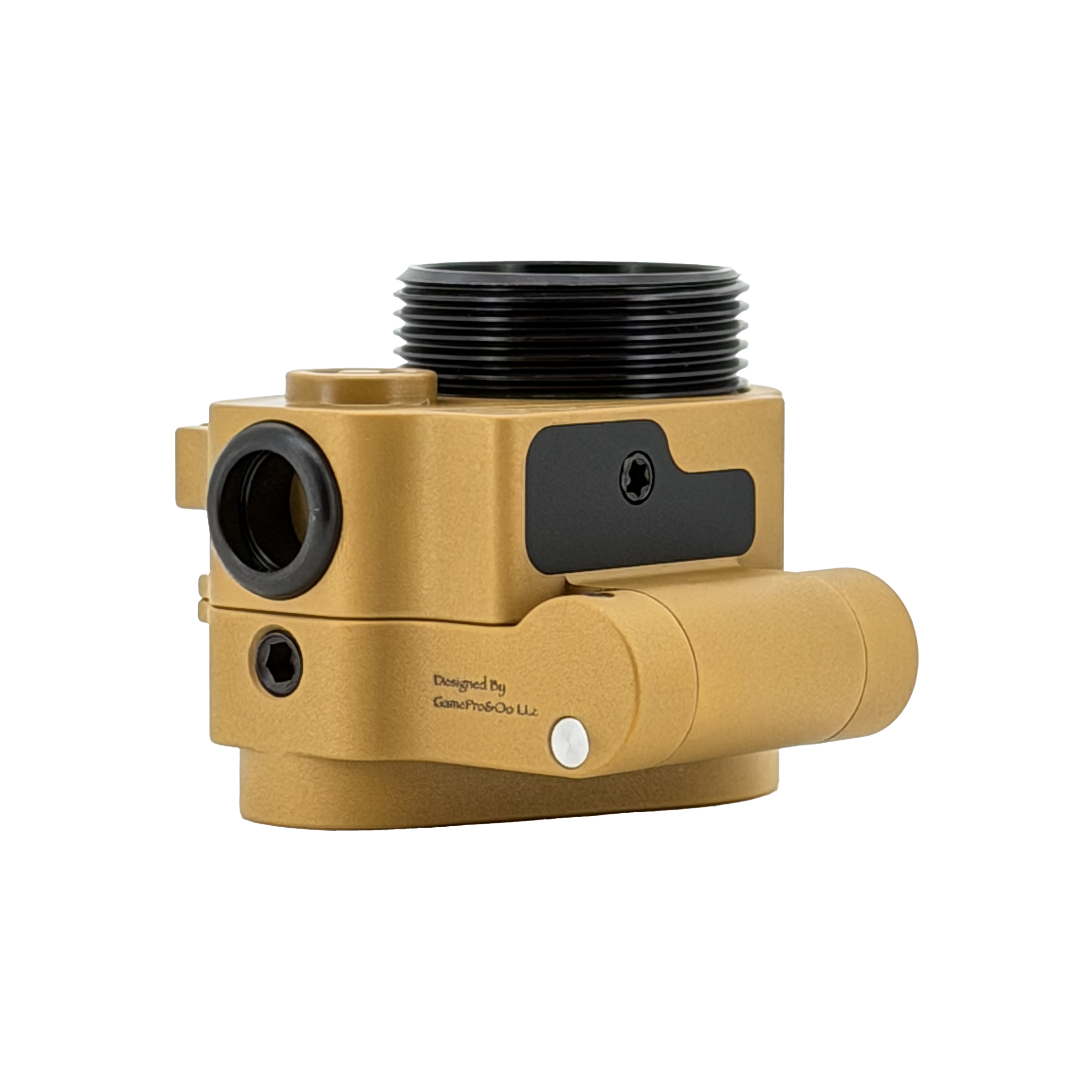 Totem Arms f1 AR Folding Stock Adapter For AR9/10/15,Matte Golden,Engraved Logo and Trademark,9.6oz,5-Axis CNC Machined,Steel Version. - Image 17
