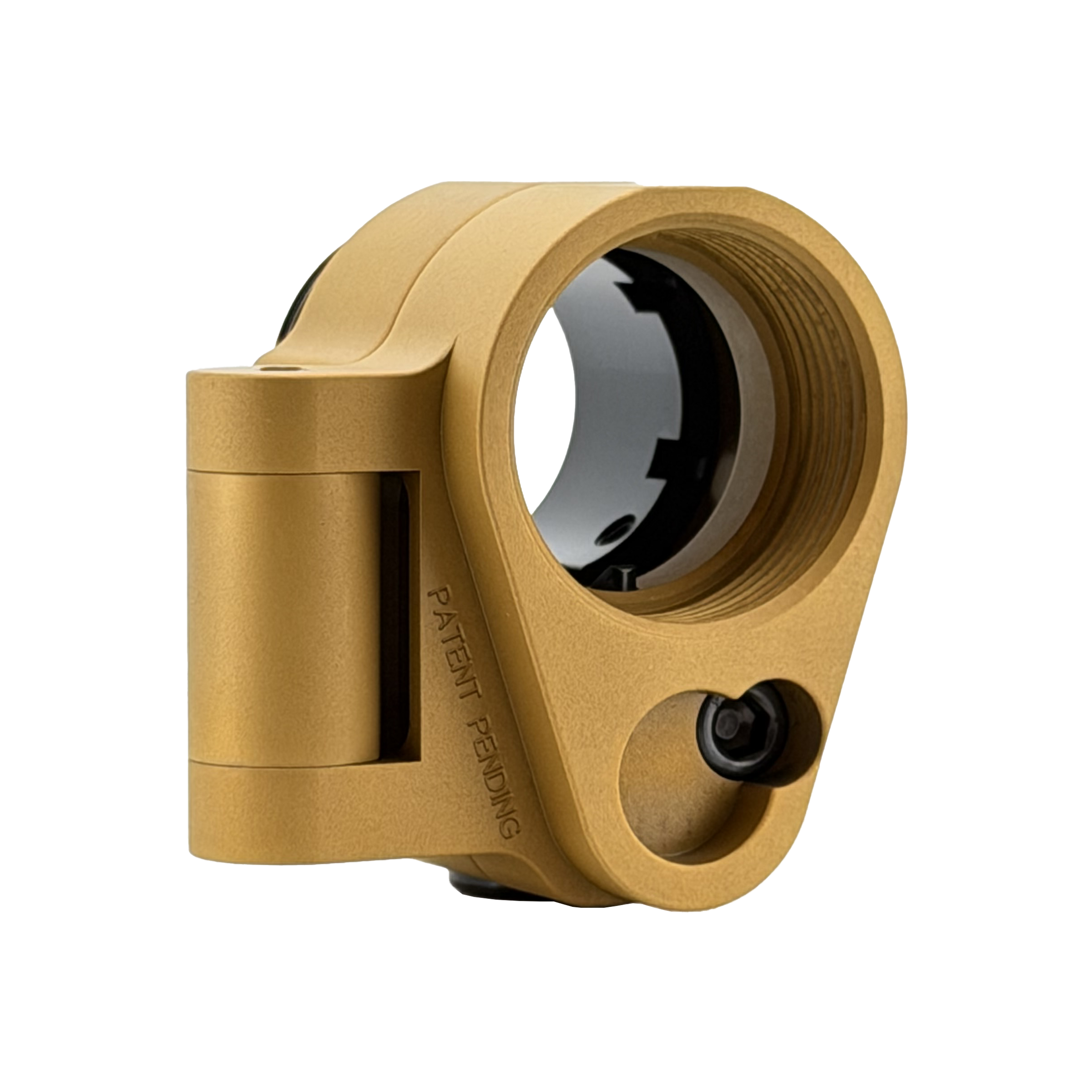Totem Arms f1 AR Folding Stock Adapter For AR9/10/15,Matte Golden,Engraved Logo and Trademark,9.6oz,5-Axis CNC Machined,Steel Version. - Image 7