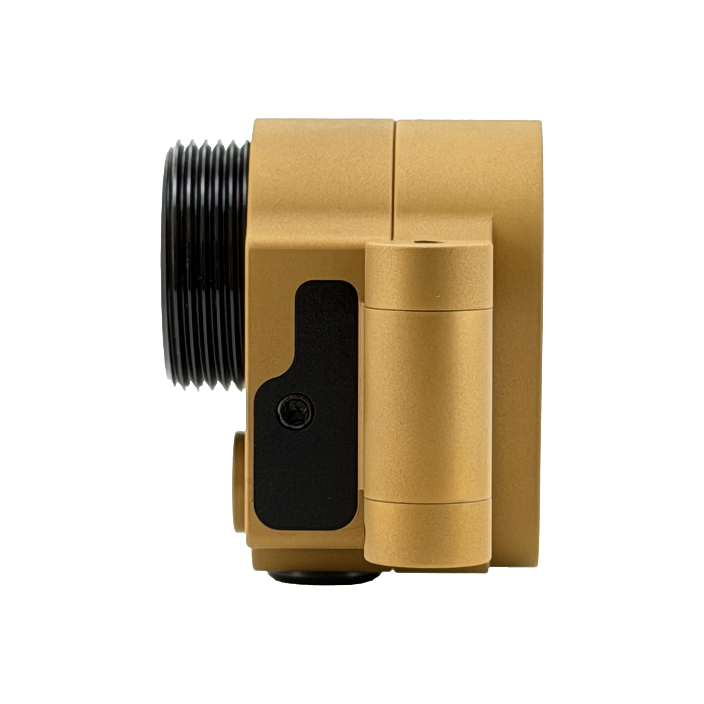 Totem Arms f1 AR Folding Stock Adapter For AR9/10/15,Matte Golden,Engraved Logo and Trademark,9.6oz,5-Axis CNC Machined,Steel Version. - Image 3