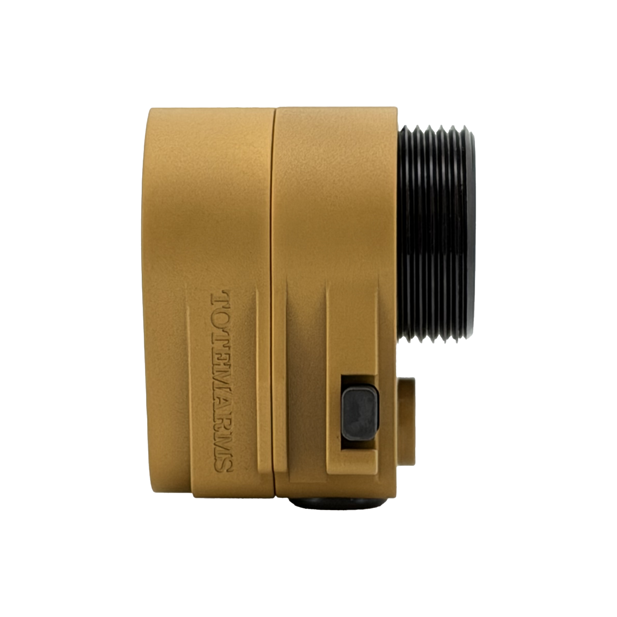Totem Arms f1 AR Folding Stock Adapter For AR9/10/15,Matte Golden,Engraved Logo and Trademark,9.6oz,5-Axis CNC Machined,Steel Version. - Image 2